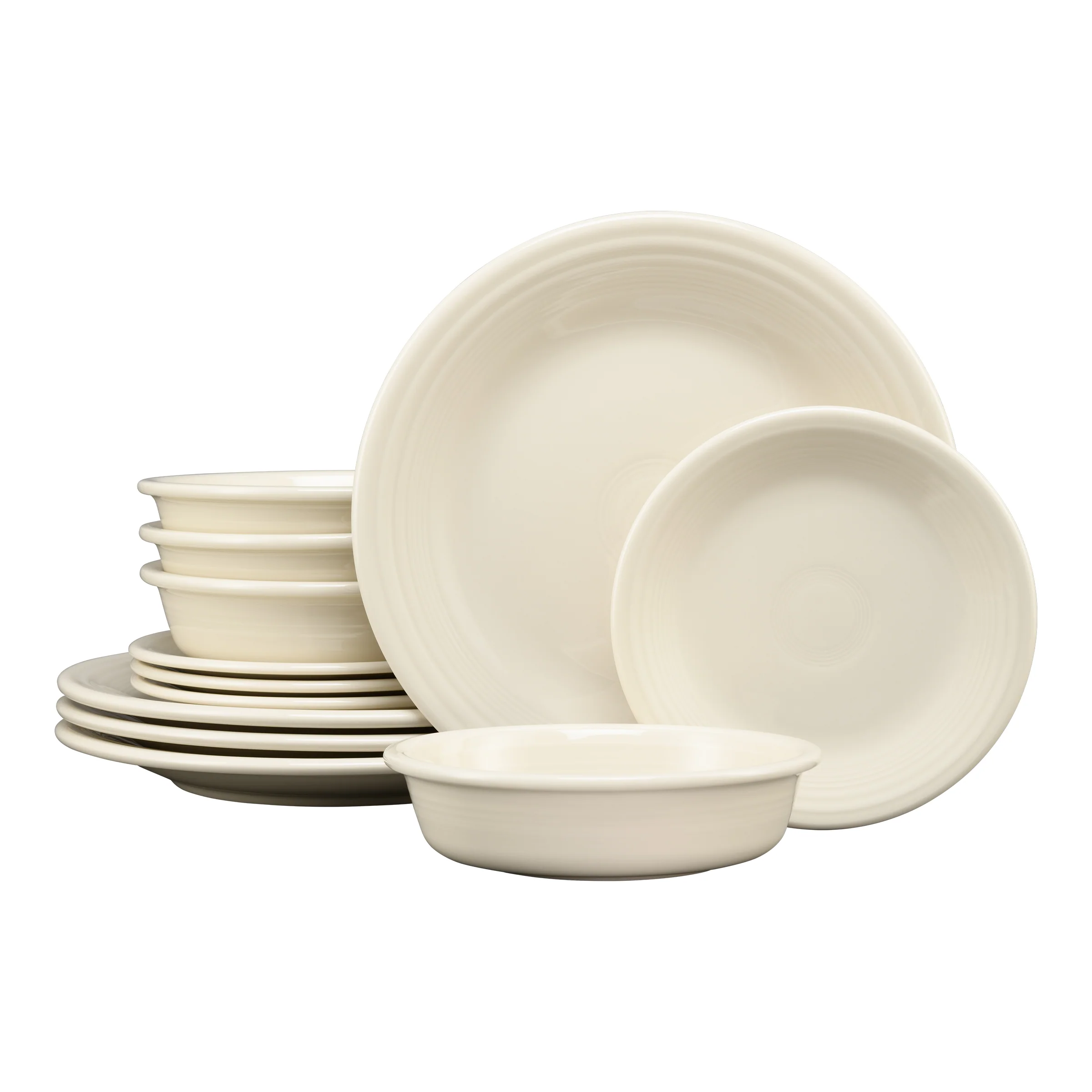 Classic Rim 12-Piece Dinnerware Set, Service for 4 - Image 14