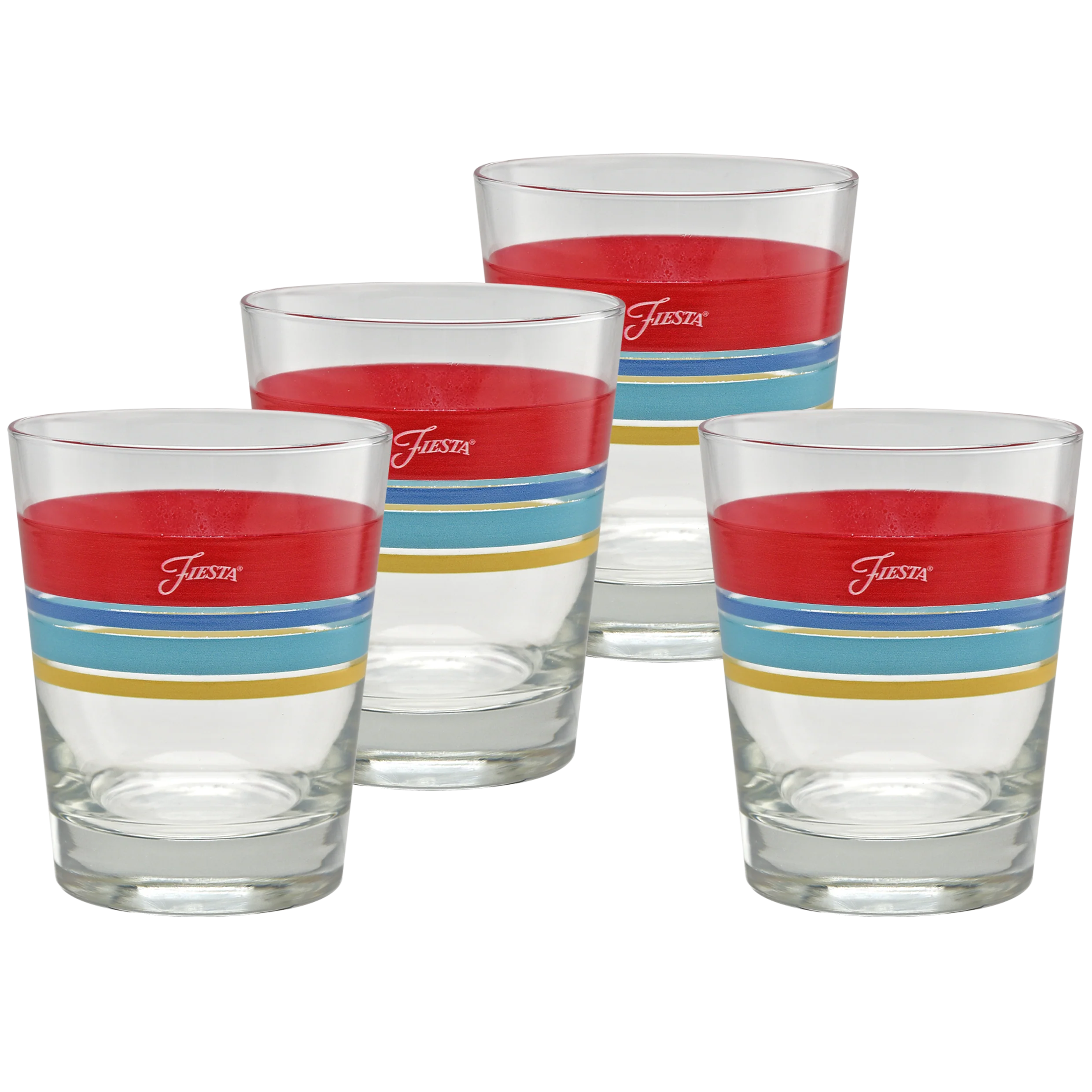 Vibrant 15 oz. Edgeline Tapered Double Old Fashion – Set of 4