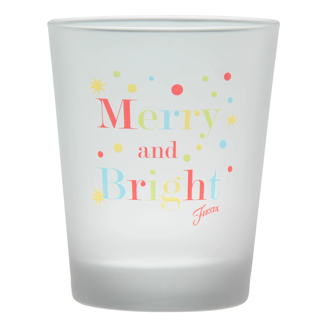 Retired 15 oz Fiesta® Merry & Bright Tapered Double Old Fashion – Set of 4