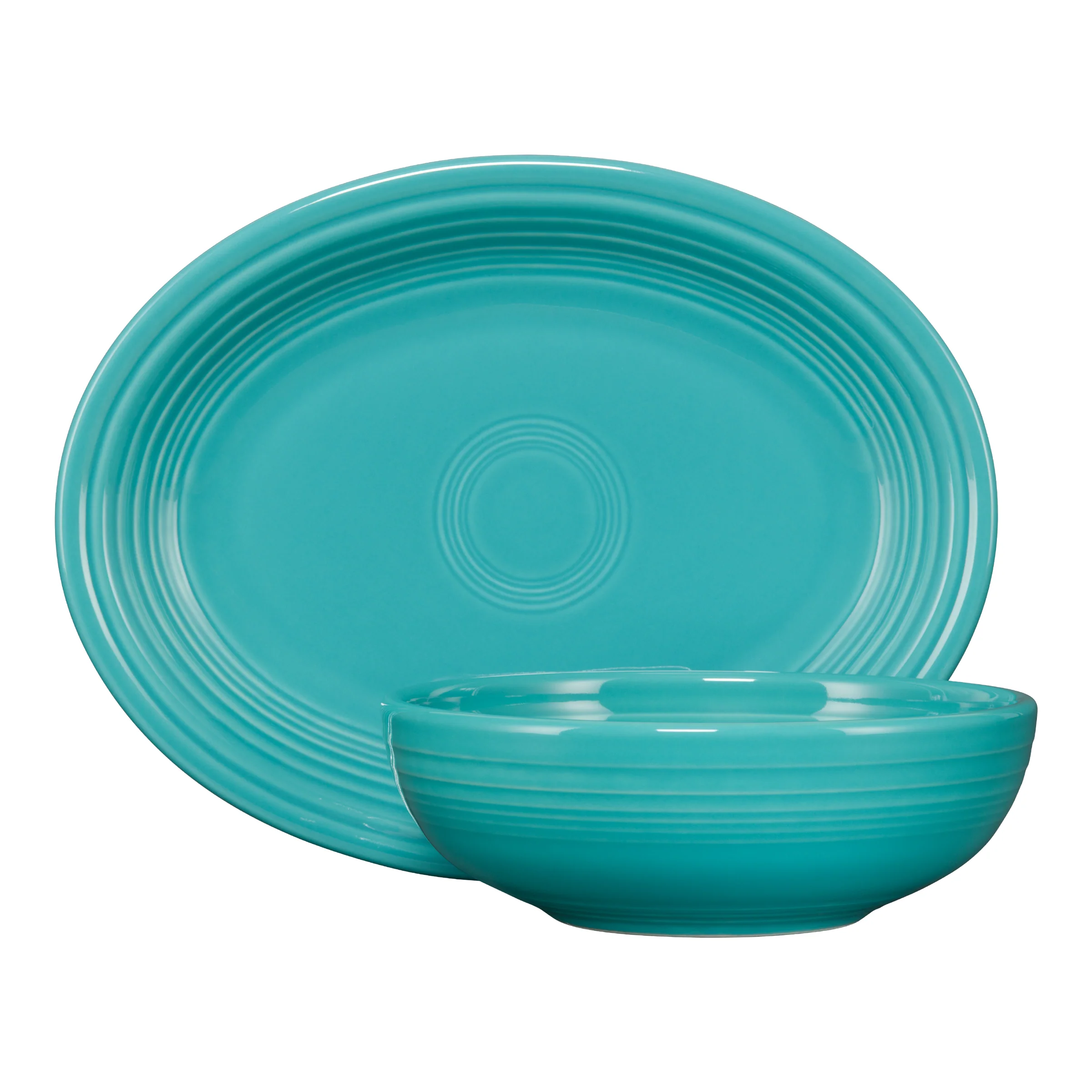 2-Piece Serve Set 11 5/8 Inch Oval Platter & 38 OZ Bistro Bowl - Image 9
