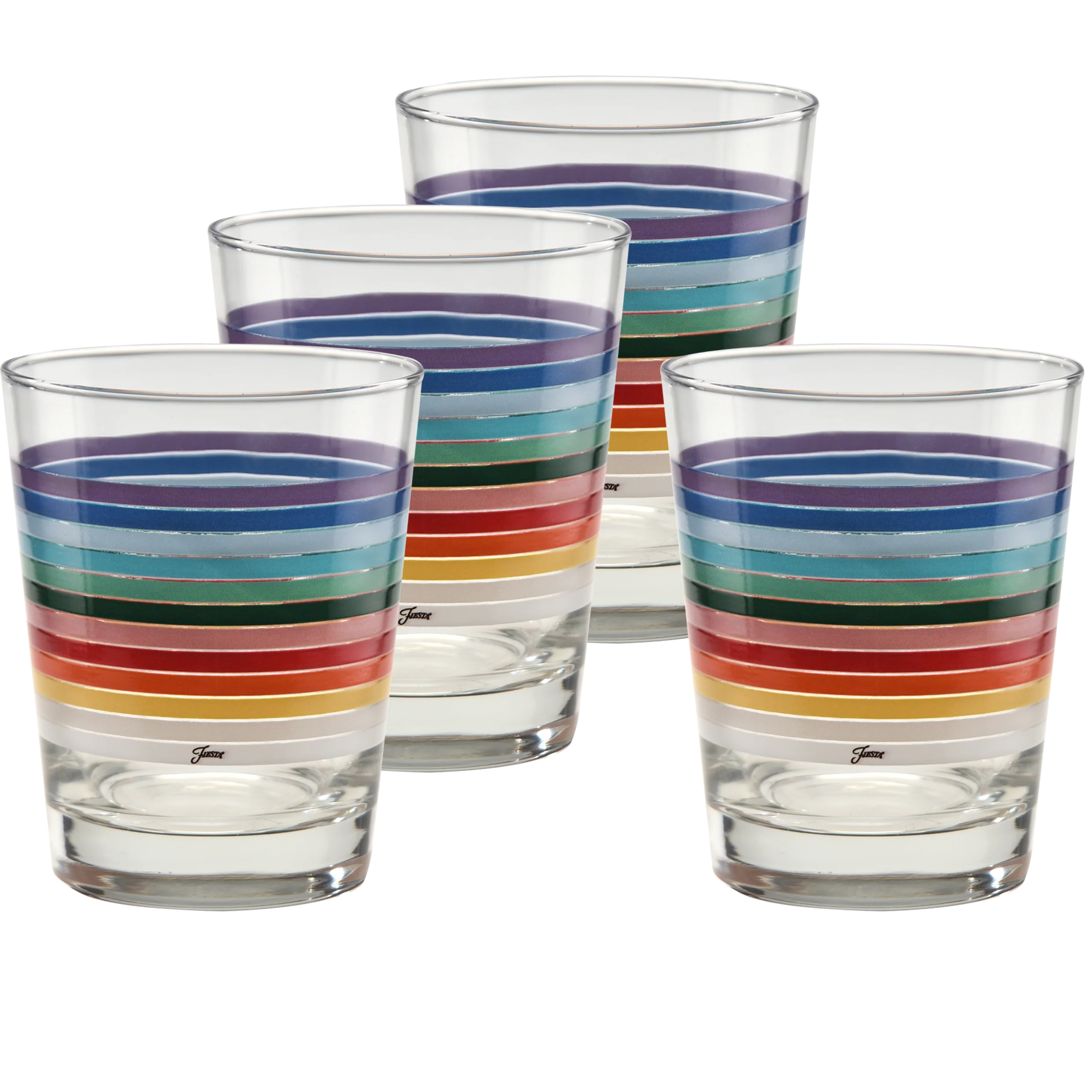All Colors 2026 15 oz. Tapered Double Old Fashion - Set of 4