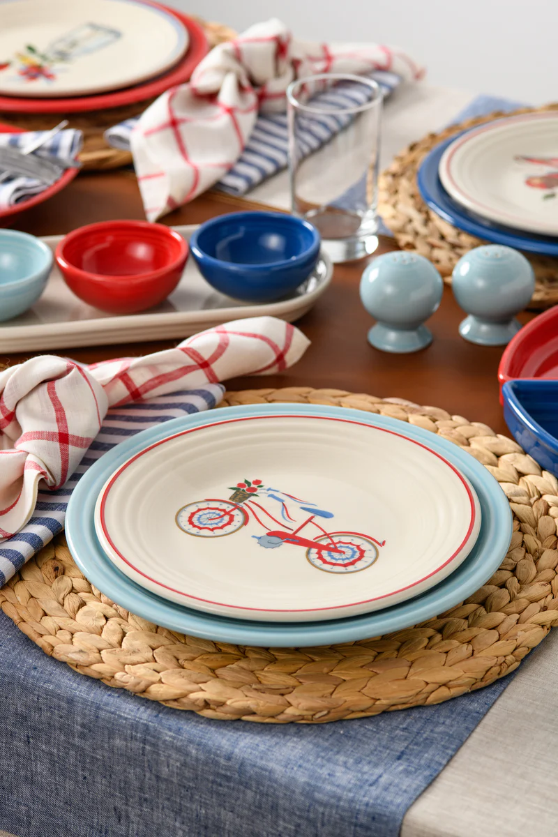 Americana Bicycle Classic Rim 9 Inch Luncheon Plate - Image 2