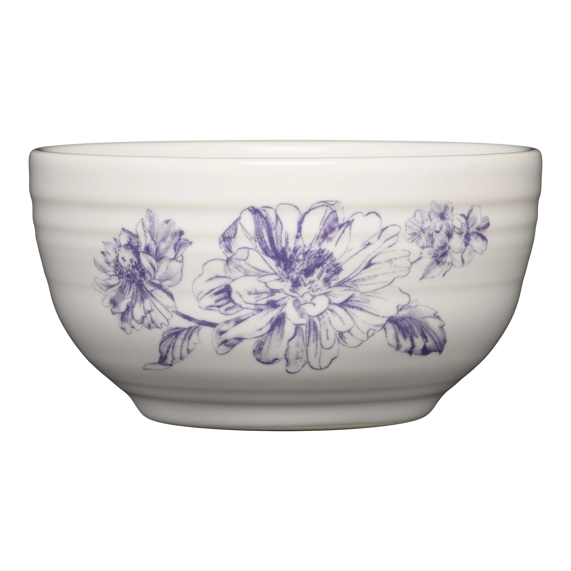 Botanical Floral Lavender Bistro Coupe 5 1/2 Inch Cereal Bowl 22 OZ