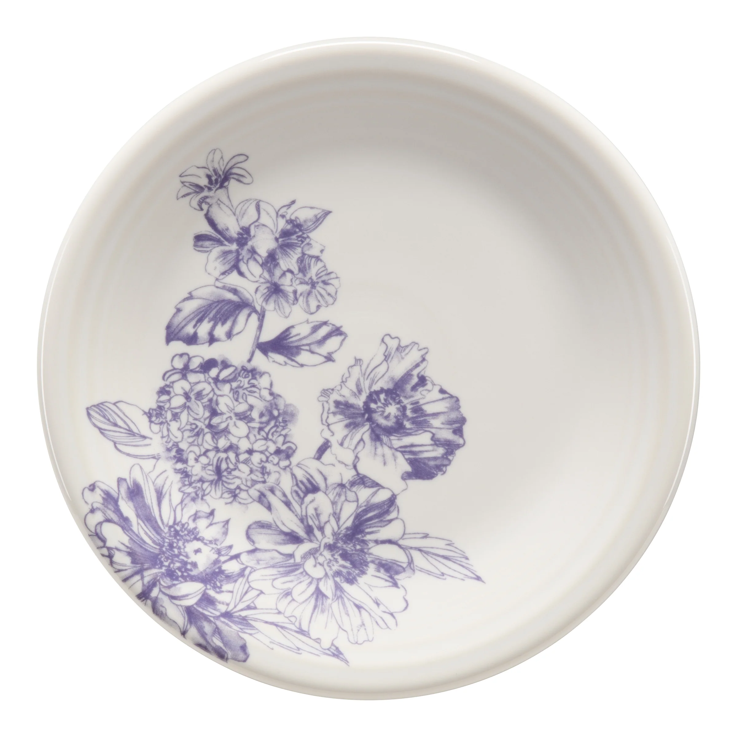 Botanical Floral Lavender Classic Rim 7 1/4 Inch Salad Plate