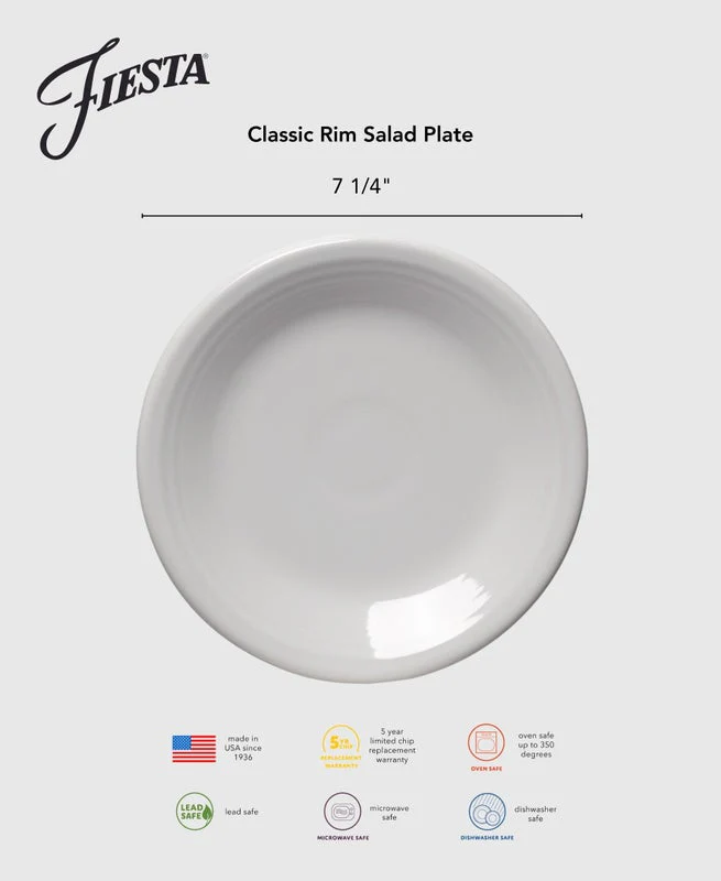 Botanical Floral Lavender Classic Rim 7 1/4 Inch Salad Plate - Image 4