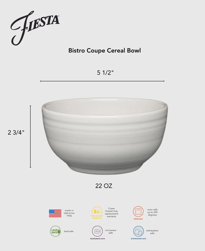 Botanical Floral Sky Bistro Coupe 5 1/2 Inch Cereal Bowl 22 OZ - Image 3