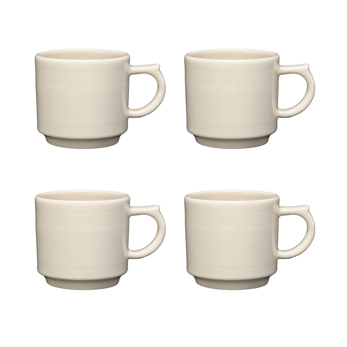 Linen 16 OZ Set of 4 Stackable Mug Set - Image 3