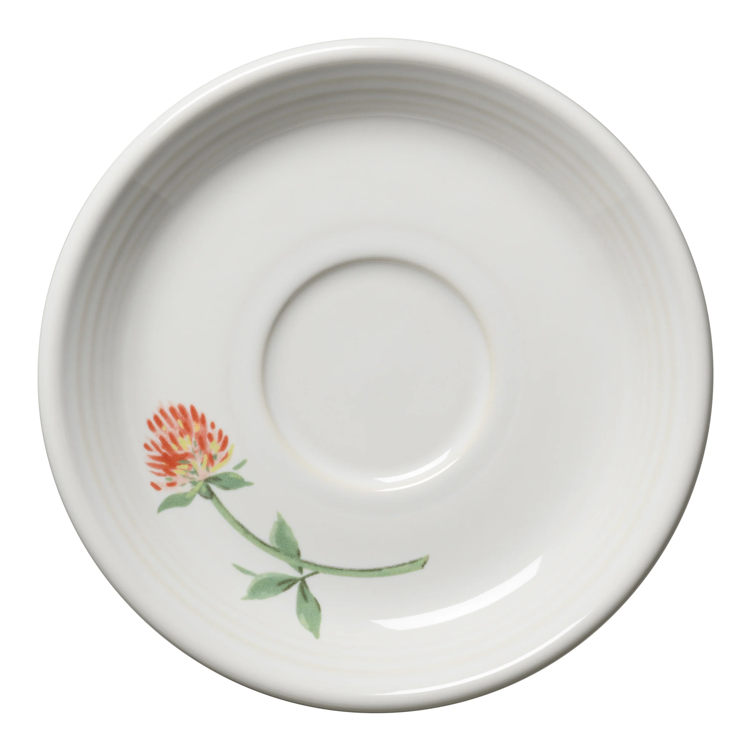 New Retired Breezy Floral Classic Rim 5 7/8 Inch Saucer