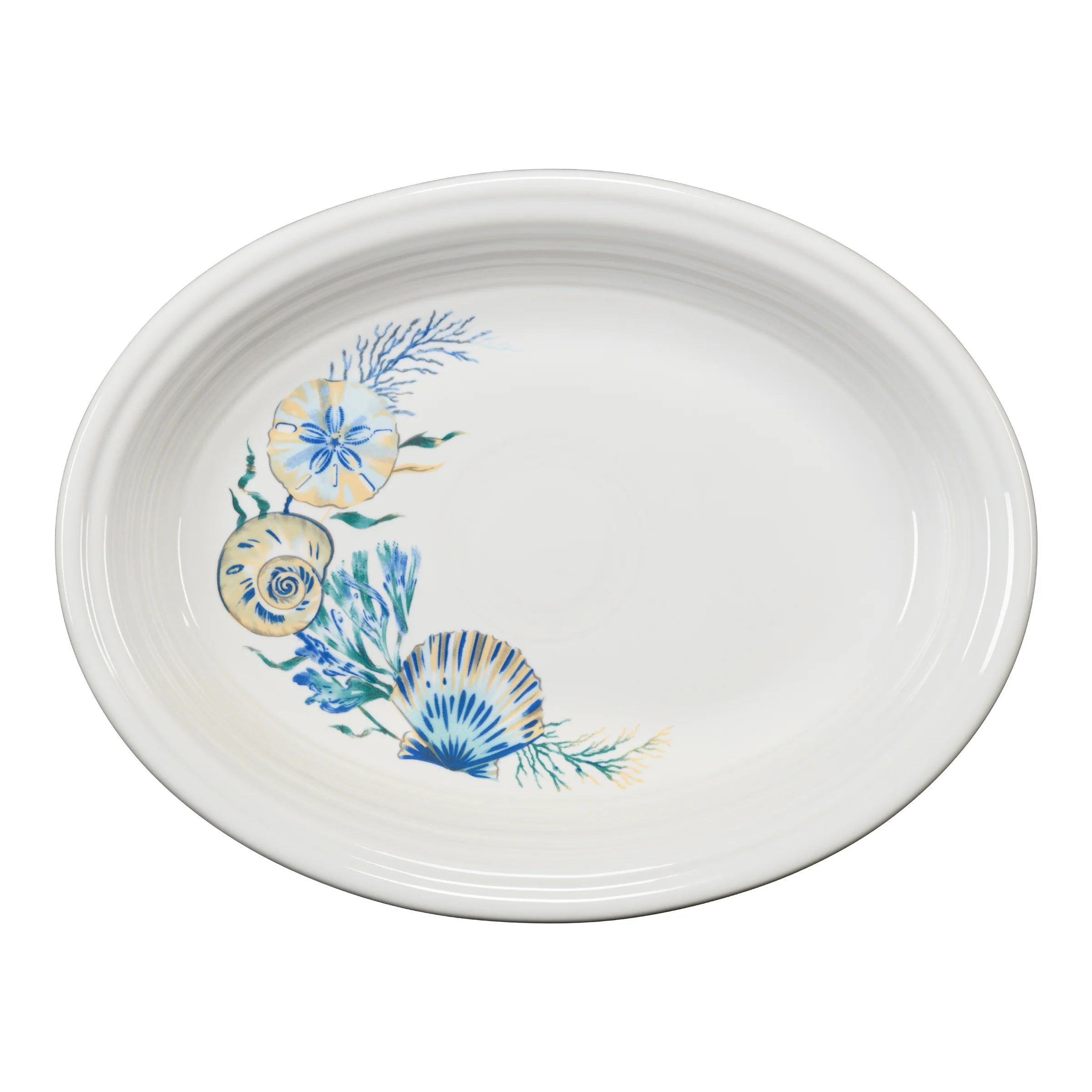 New Retired Coastal Shores 11 5/8 Inch Medium Oval Serving Platter