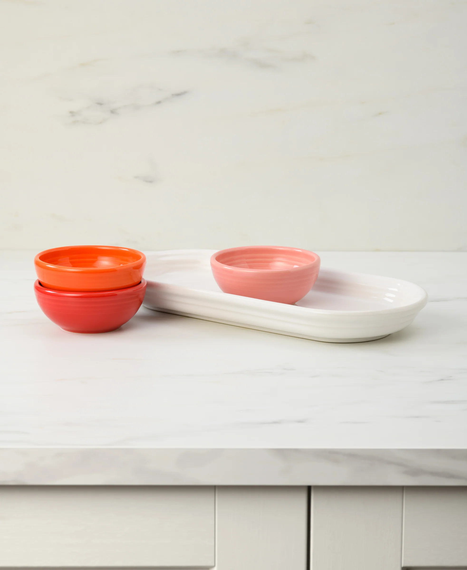 Sunset Horizon Mixed Colors 4-Piece Condiment Set - Image 2