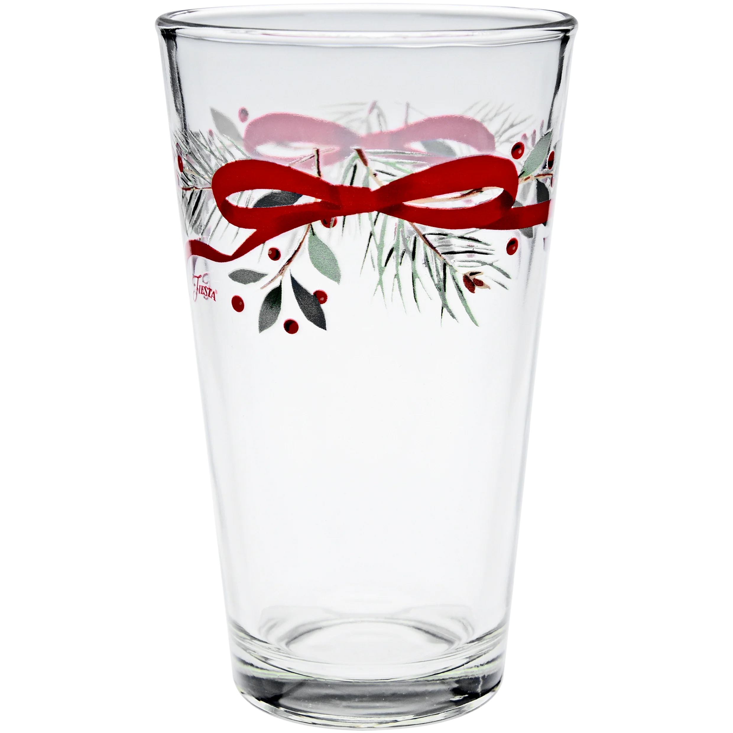 Holly Berry Christmas Garland 16 oz. Cooler Glass - Set of 4 - Image 3