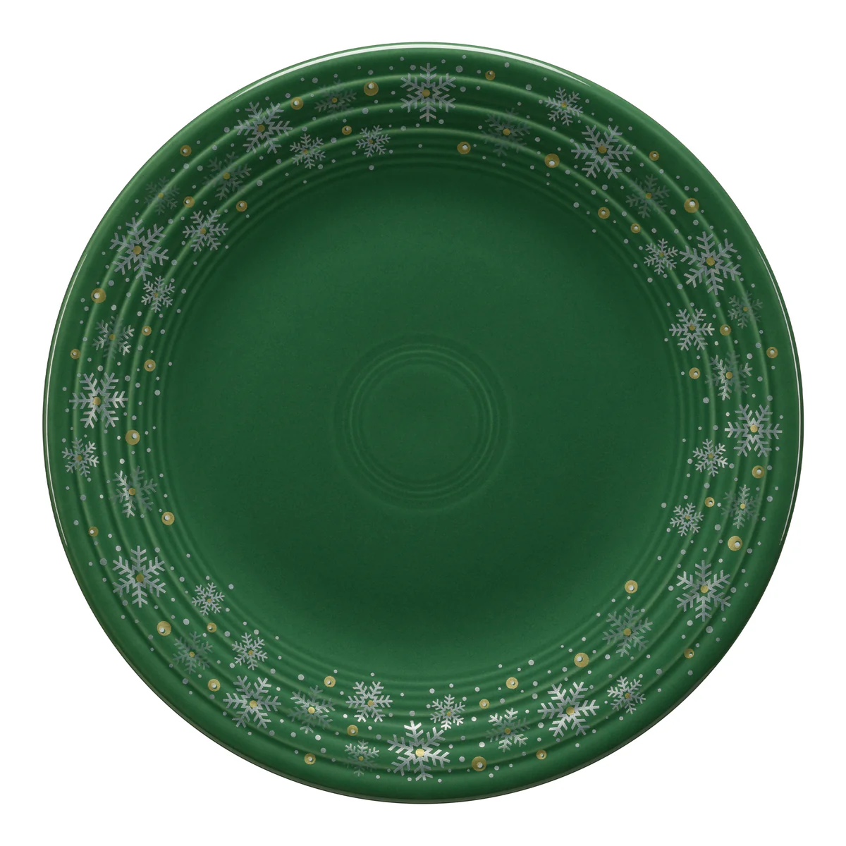 Jade Snowflake Classic Rim 9 Inch Luncheon Plate