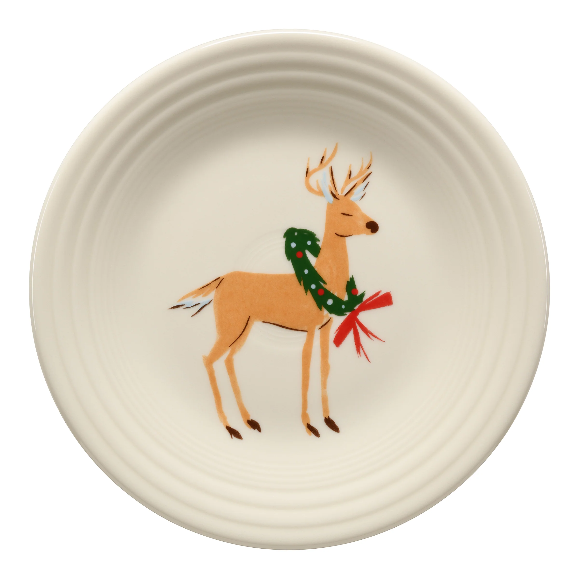 Jolly Christmas Reindeer Classic Rim 9 Inch Luncheon Plate