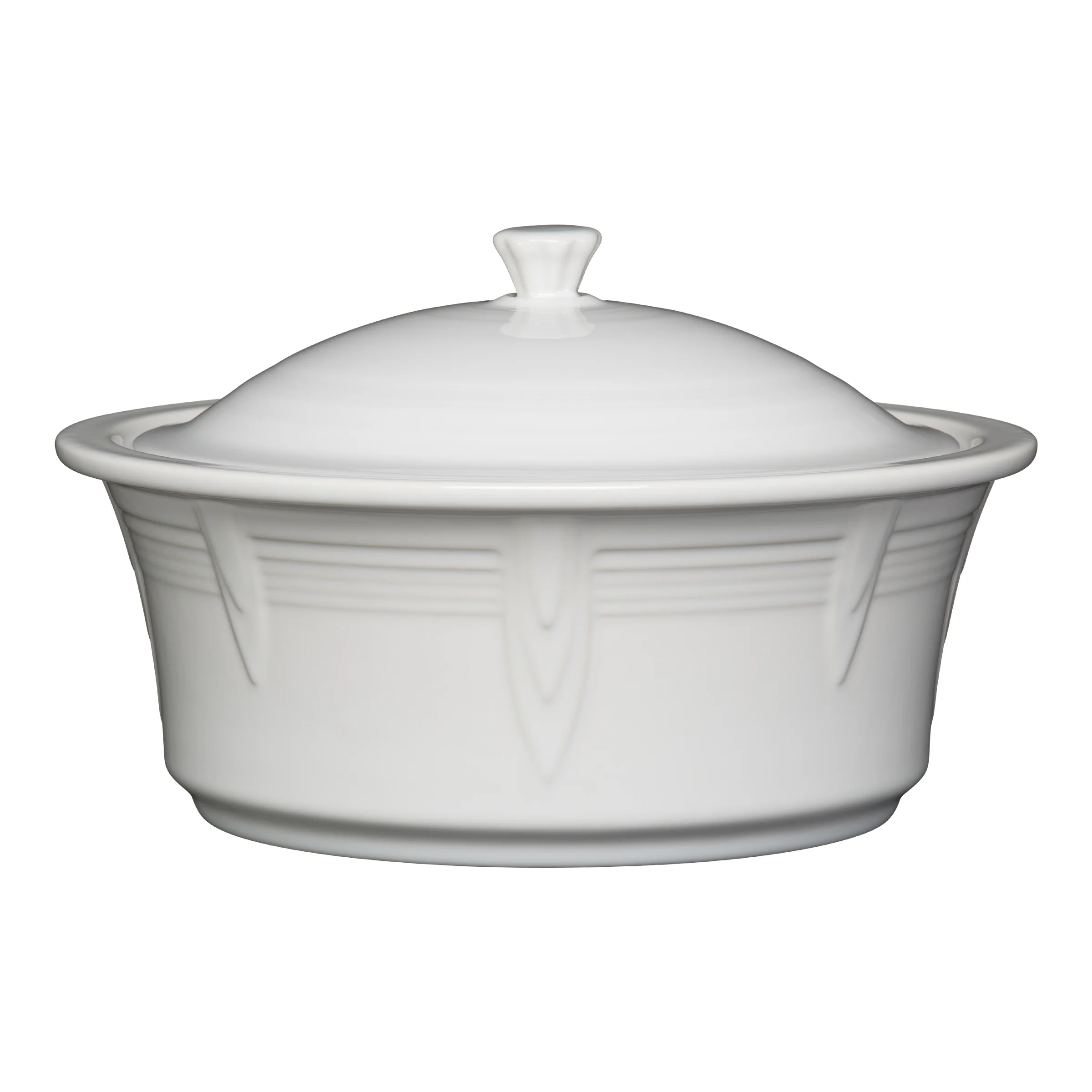 Large 10 Inch Round Covered Casserole 2.8 Quart - Image 4