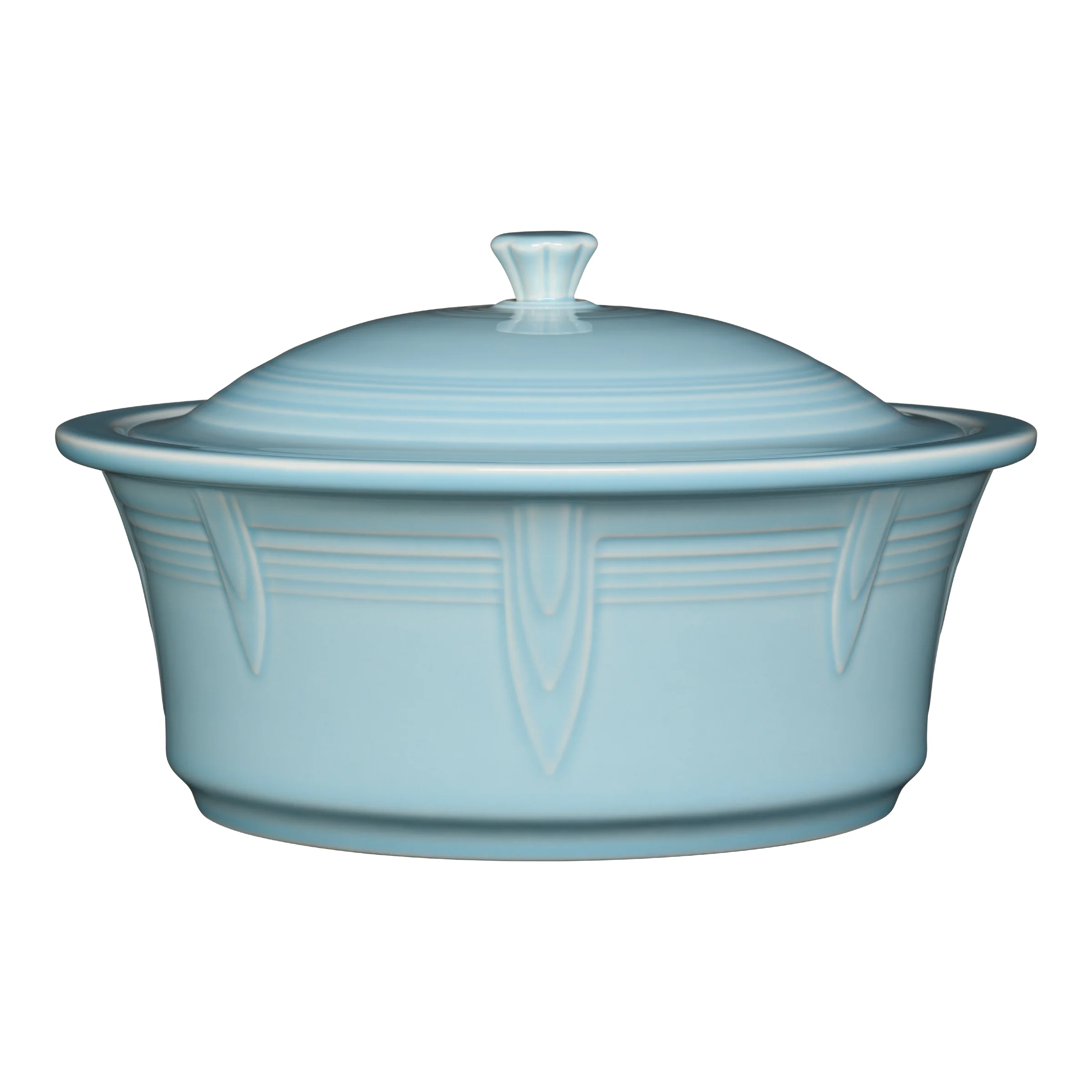 Large 10 Inch Round Covered Casserole 2.8 Quart - Image 5