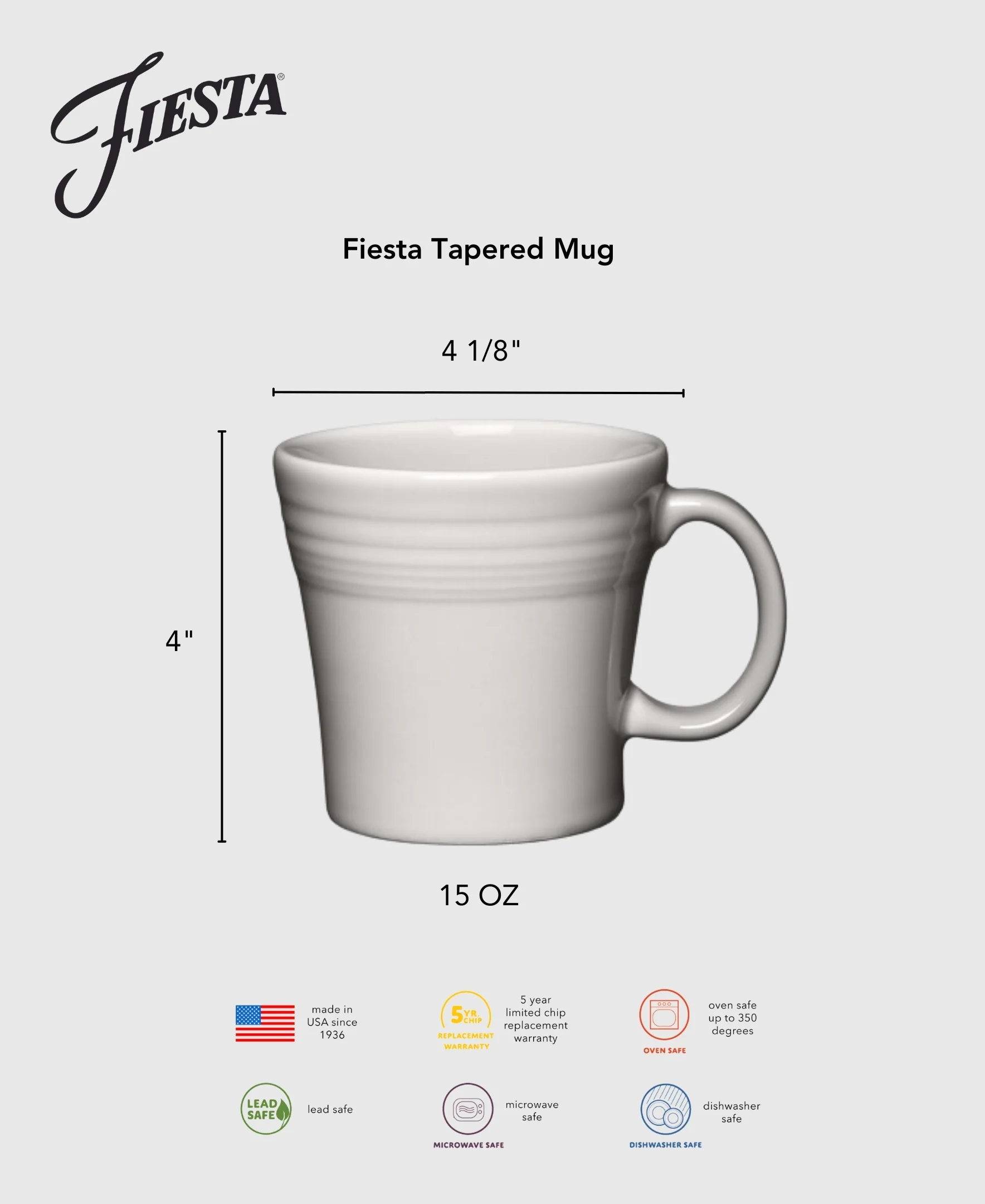 Lavender 15 OZ Tapered Mug - Image 3