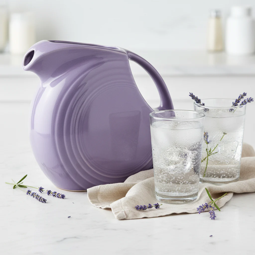 Lavender 67 OZ Large Disk Pitcher - Image 3