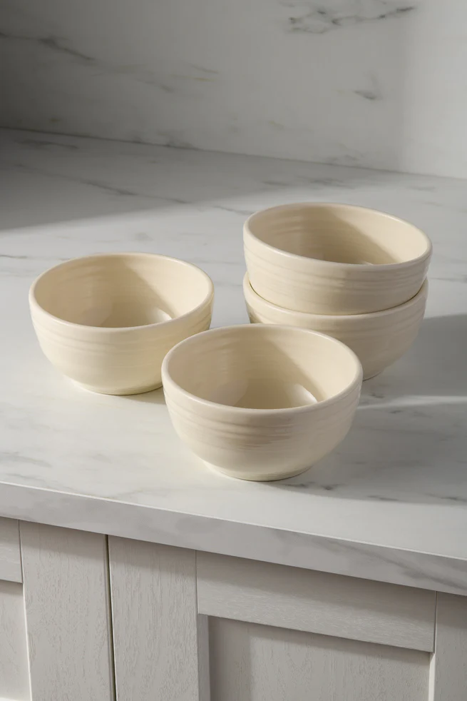 Linen Bistro Coupe 5 1/2 Inch Cereal Bowl 22 oz, Set of 4 - Image 2