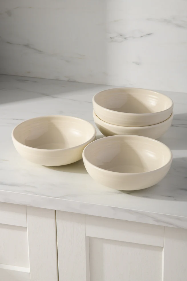 Linen Set of 4 Bistro Coupe 7 5/8-Inch 38OZ Medium Bowls - Image 2