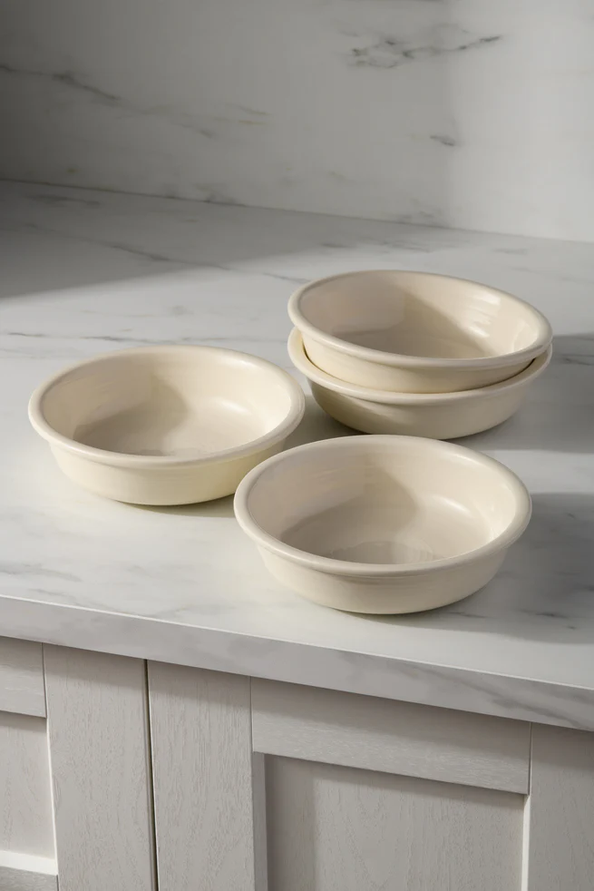 Linen Set of 4 Classic Rim 6 7/8 Inch Cereal Bowl 19 OZ, - Image 2