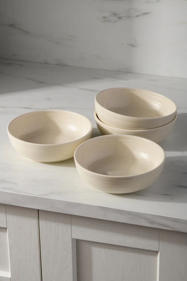 Linen Set of 4 Coupe 6 3/4 Inch Salad Bowl 24 OZ - Image 2