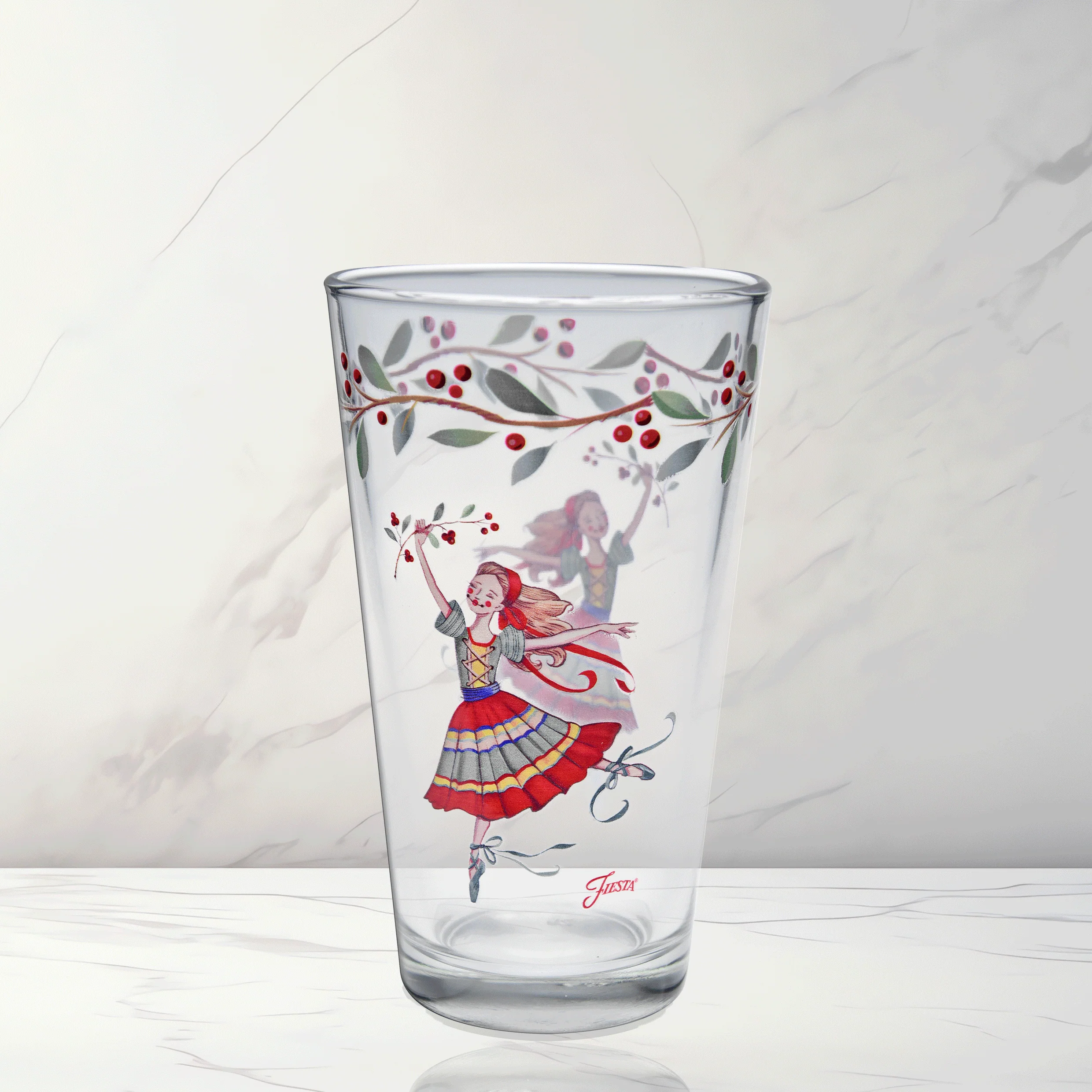 Nutcracker The Ballerina 16 oz. Cooler Glass - Set of 4 - Image 3