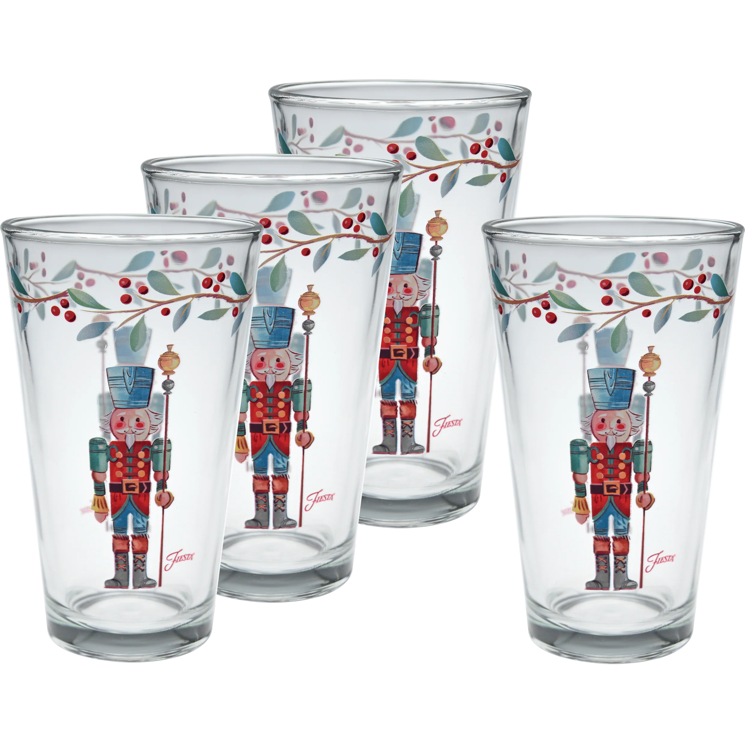 Nutcracker The Guardian 16 oz. Cooler Glass - Set of 4