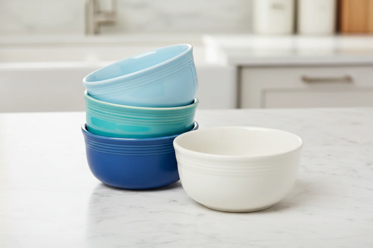 Mixed Coastal Blues All-Purpose 6-Inch 28OZ Gusto Bowls, Set of 4 - Image 2