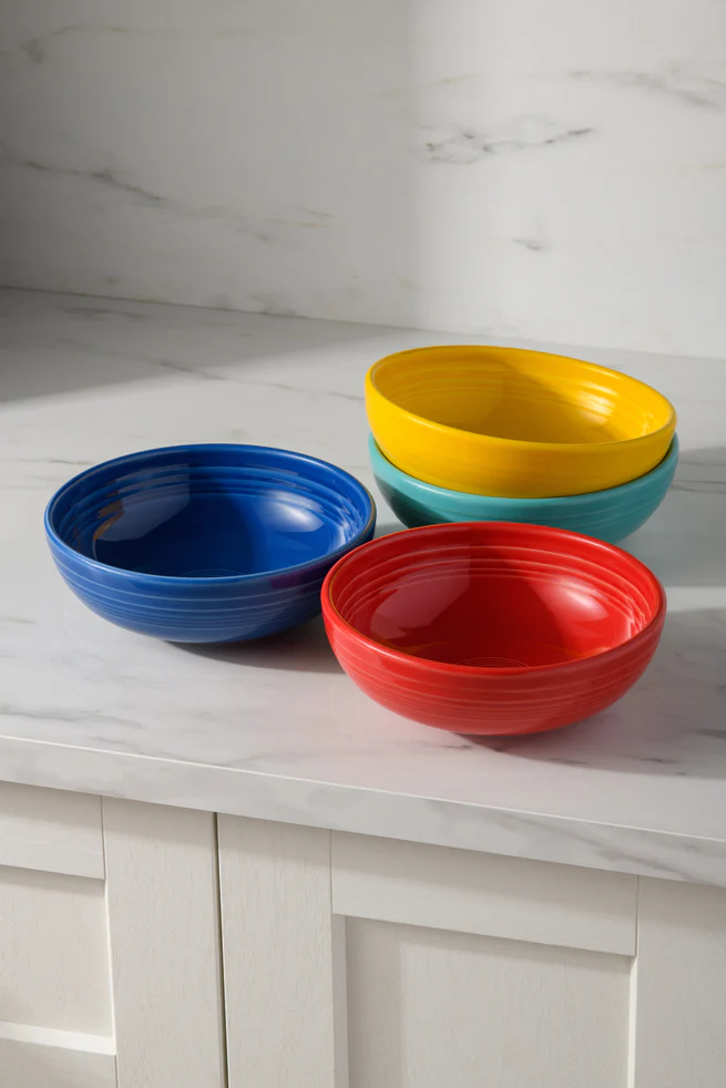 Mixed Vibrant Bistro Coupe 7 5/8-Inch 38OZ Medium Bowls, Set of 4 - Image 2