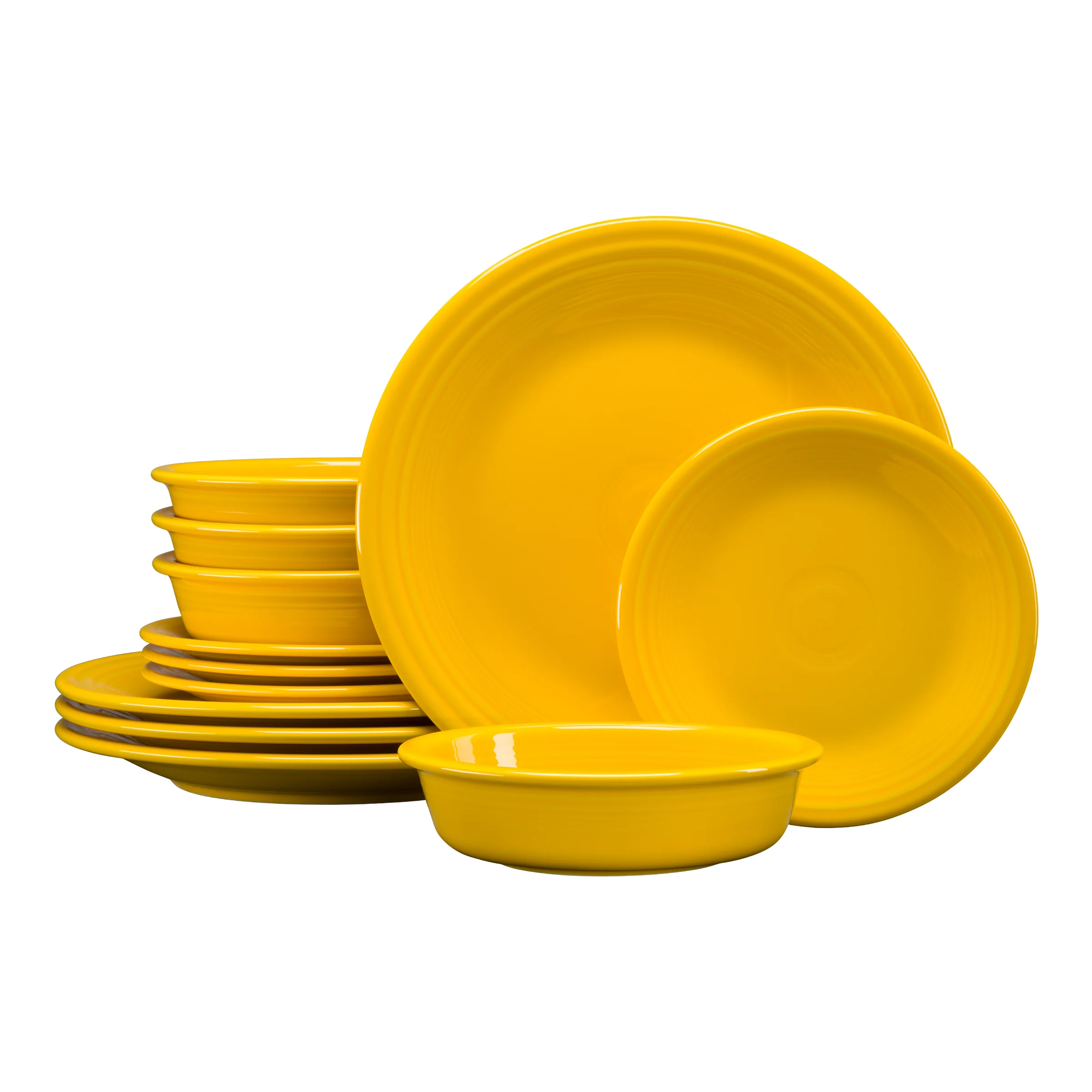 Classic Rim 12-Piece Dinnerware Set, Service for 4 - Image 6