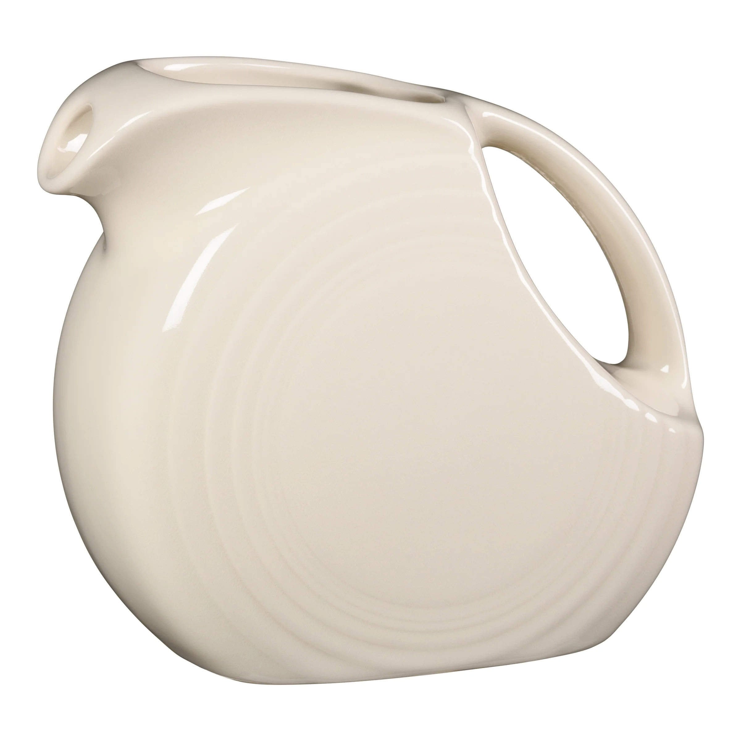 Linen Small Disk Pitcher
