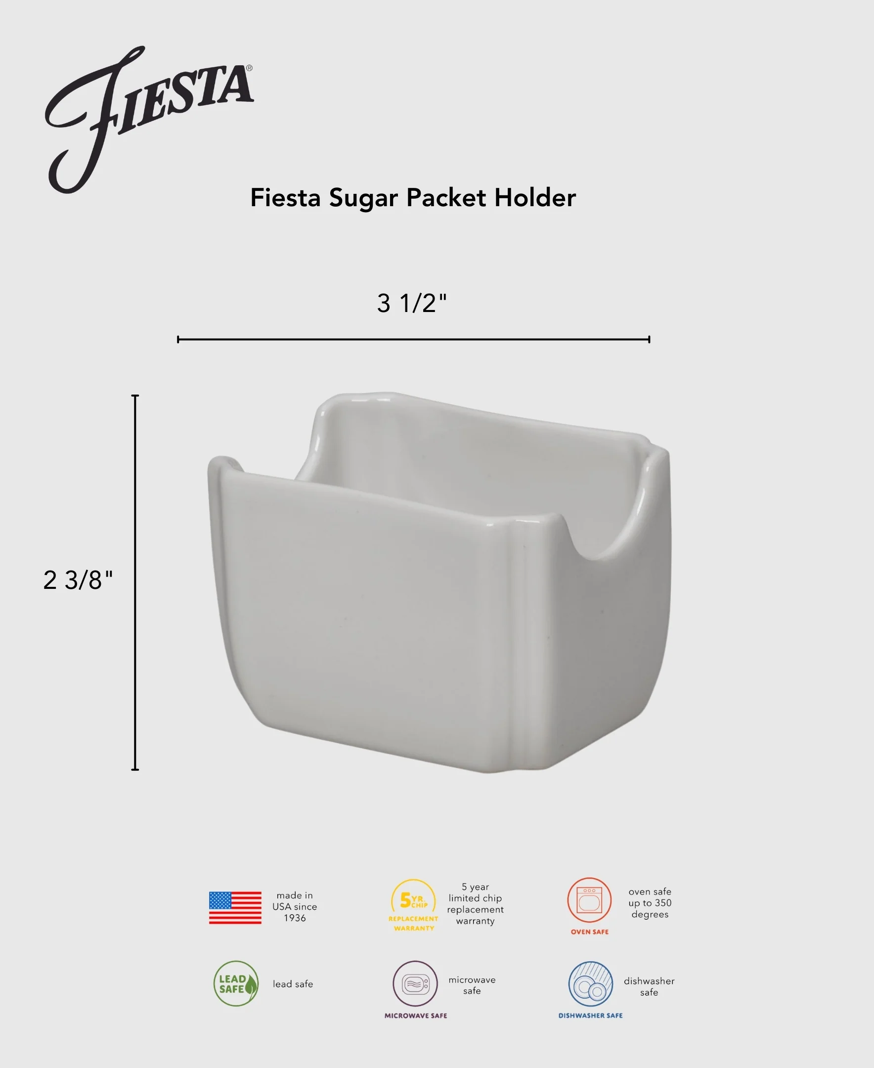 Retired Fiesta 3 1/2 Inch Sugar Packet Holder - Image 15