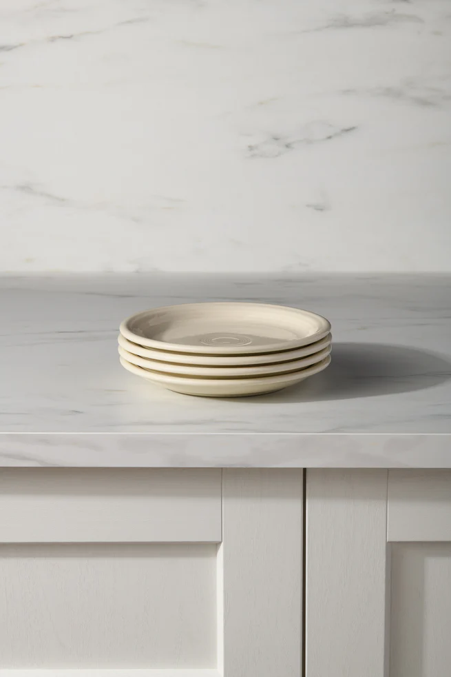 Linen Set of 4 Bistro Coupe 7 1/4 Inch Salad Plate - Image 2