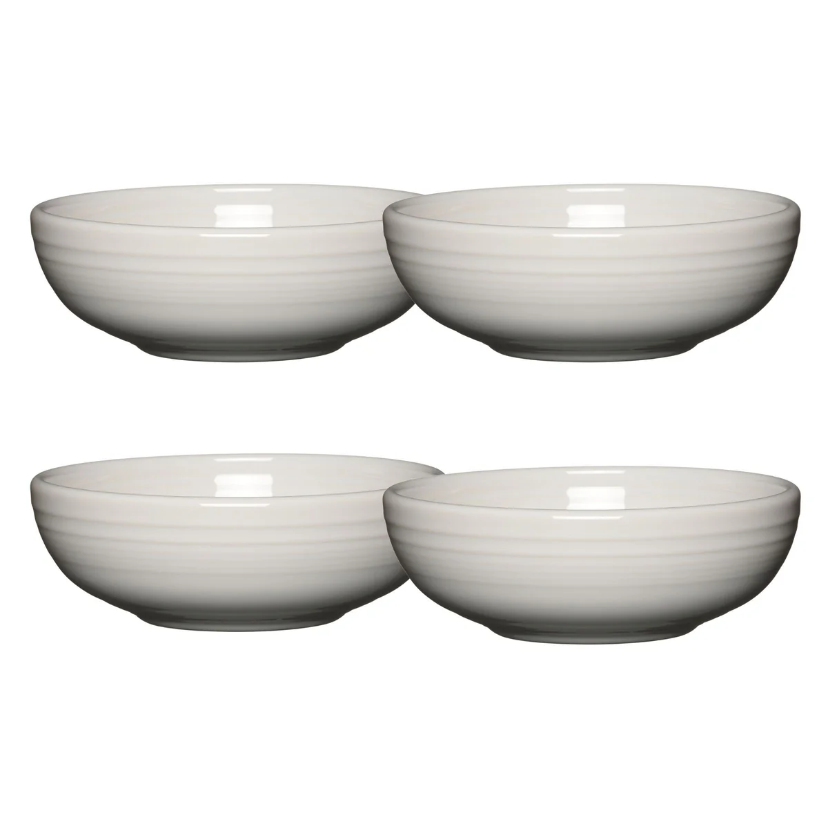 White Set of 4 Bistro Coupe 7 5/8-Inch 38OZ Medium Bowls