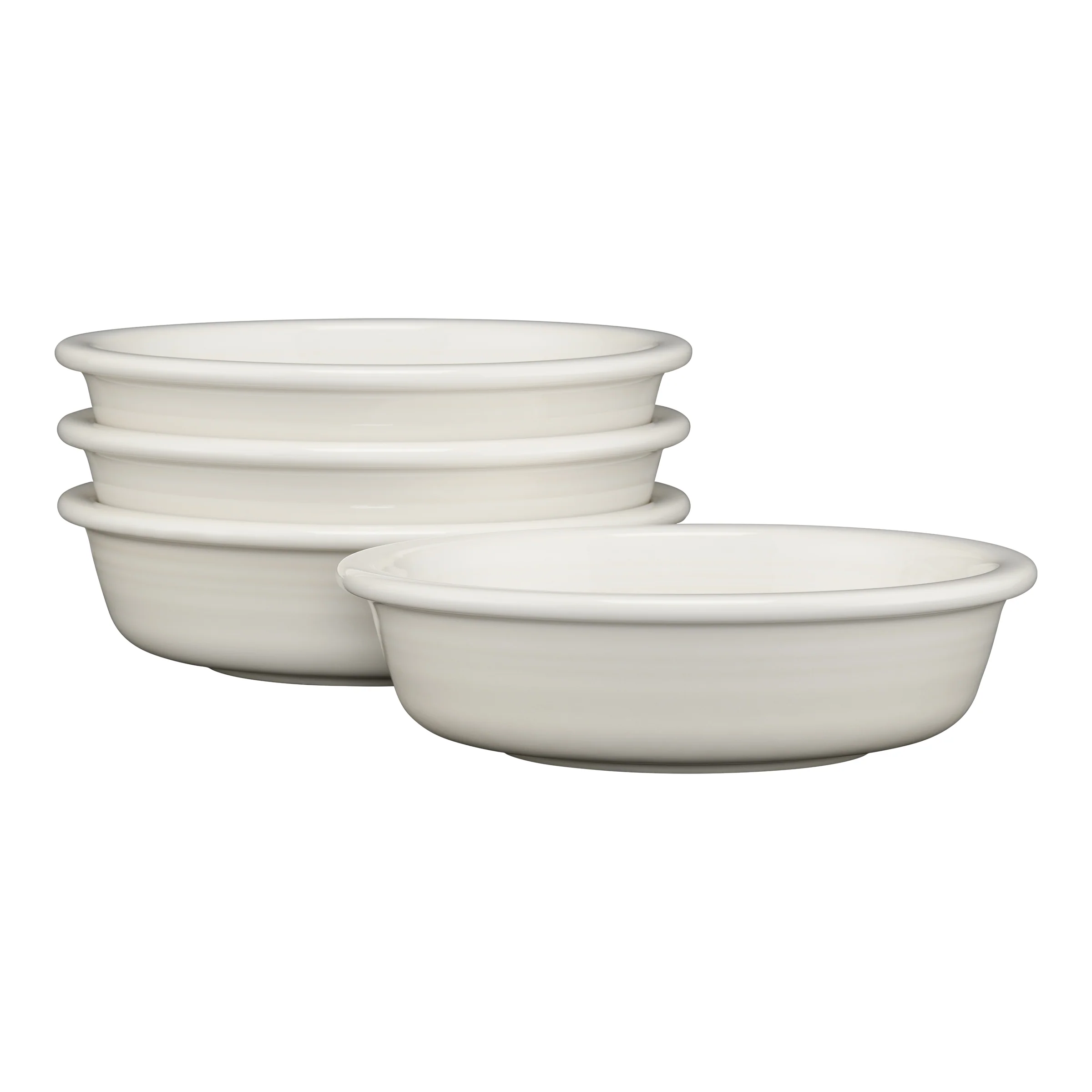White Classic Rim 6 7/8 Inch Cereal Bowl 19 OZ, Set of 4