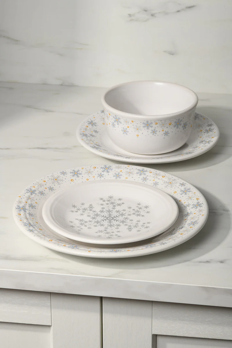 White Snowflake All-Purpose 6 Inch Gusto Bowl 28 OZ - Image 2